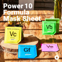 It'S Skin Power 10 Formula Ve Mask Sheet Set 10 Sheets | Hydrating Face Masks Moisturizing Face Mask Brightening Face Masks Soothing Face Mask | Korean Skincare Vitamin E Sheet Mask For Dry Skinve Mask
