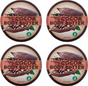 Derma V10 Body Butter Moisturising Cream Vegan Friendly 4 Pack (Cocoa)