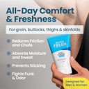 Super Fresh Body Powder Lotion by SweatBlock - Talc Free, Anti-Chafing, Deodorizing, Natural Ingredients - No Mess Body Powder Lotion for Men and Women - 4 fl oz Super Fresh Body Powder Lotion by SweatBlock - Talc Free, Anti-Chafing, Deodorizing, Natural Ingredients - No Mess Body Powder Lotion for Men and Women - 4 fl oz