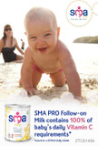 SMA Follow-on Baby Milk Powder Formula, 6-12 Months, 800 g (Pack of 4)