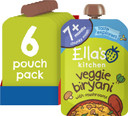 Ella's Kitchen Veggie Biryani Baby Food Pouch 7+ Months 130g (Pack of 6)