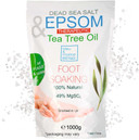 bleu & marine Bretania - Natural Epsom Bath Salts 250g | Infused with Tea Tree & Peppermint Essential Oil | 6x More Effective | Therapeutic Foot Soak | Nail & Skin Treatment, 250 g Pack of 1 bleu & marine Bretania - Natural Epsom Bath Salts 250g | Infused with Tea Tree & Peppermint Essential Oil | 6x More Effective | Therapeutic Foot Soak | Nail & Skin Treatment, 250 g Pack of 1