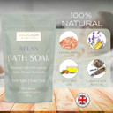 Bath Soak | Foot Soak | Himalayan Salts with Tea Tree & Lime Essential Oils | Antifungal Properties | Nail Fungus | Tired Feet | Muscle Recovery | Cotton Bag & Wooden Scoop | (500g) (Detox) Bath Soak | Foot Soak | Himalayan Salts with Tea Tree & Lime Essential Oils | Antifungal Properties | Nail Fungus | Tired Feet | Muscle Recovery | Cotton Bag & Wooden Scoop | (500g) (Detox)