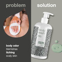 Shower Gel with 4-Terpineol known from Tea Tree Oil - Body Wash helps Pimples, Athlete's Foot, Ringworm, Jock Itch, Acne, Body Odor & Smelly Feet