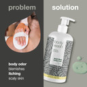 Shower Gel Lemon with 4-Terpineol known from Tea Tree Oil - Body Wash helps Pimples, Athlete's Foot, Ringworm, Acne, Body Odor & Smelly Feet