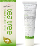 Nelsons Tea Tree Cream (30ml), Natural Face & Body Cream with Australian Tea Tree Oil for Skin, Widely Considered A Natural Antiseptic and Antifungal, Fragrance Free, Paraben Free