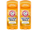 ARM & HAMMER ULTRAMAX Anti-Perspirant Deodorant Solid Unscented 2.60 oz (Pack of 2)