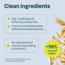 ATTITUDE Baking Soda Free Deodorant for Sensitive Skin with Oatmeal, EWG Verified, Aluminum Free, Plastic-Free, Unscented, 85 Grams