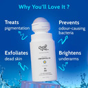 Chemist at Play UnderArm Roll-On with 5% Lactic Acid 1% Mandelic Acid | Prevents Odour Brightens Skin & Exfoliates Underarm | Long Lasting Aqua Fragrance | Alcohol & Aluminium Free | 40 ml