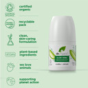 Dr Organic Tea Tree Deodorant, Aluminium Free, Mens, Womens, Natural, Vegan, Cruelty-Free, Paraben & SLS-Free, Organic, 50ml, Packaging may vary