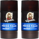 Dr. Squatch Natural Deodorant for Men 2 Pack Fresh Falls  Odor-Squatching Men's Deodorant Aluminum Free (2.65 oz, 2 Pack)