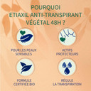 Etiaxil Botanical Anti-Perspirant Deodorant 48h Roll-On Organic 2 x 50ml - Green Tea