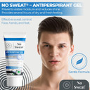 No Sweat Antiperspirant Gel 50 ML - Suitable Usage For Face-Neck-Nape Helps Prevent Excess Facial Sweating and Facial Shining-Suitable For Active Work and During Gym No Sweat Antiperspirant Gel 50 ML - Suitable Usage For Face-Neck-Nape Helps Prevent Excess Facial Sweating and Facial Shining-Suitable For Active Work and During Gym