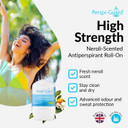 Perspi-Guard Strong Antiperspirant and Roll-On Deodorant with Neroli  48-Hour Scented Deodorant for Men and Women to Prevent Sweating and Odours w/Aloe Vera and Kojic Acid - Twin Pack