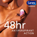 Sanex Dermo Invisible Roll-On Antiperspirant 6x50ml - antiperspirant deodorant - up to 48-hour sweat and odour protection - anti-stain protection - restores skins natural pH - dermatologically tested