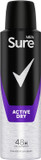 Sure Men Active Dry Anti-Perspirant, 150ml