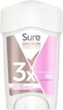 Sure Maximum Protection Confidence Anti-perspirant Cream Stick 96h protection deodorant for 3x stronger* sweat protection 45 ml