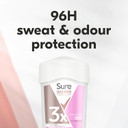 Sure Maximum Protection Confidence Anti-perspirant Cream Stick 96h protection deodorant for 3x stronger* sweat protection 45 ml