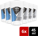 Sure Maximum Protection Confidence Anti-Perspirant Cream Women's Deodorant Stick with 3x stronger* sweat protection for 96 hour sweat and odour protection 6x 45 ml