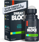 SweatBlock Antiperspirant Roll-on - Maximum Clinical Strength Antiperspirant for Women & Men perfect for Hyperhidrosis, Excessive Sweat, & Odor - Block Sweat for Days Per Use - 1.2 FL OZ