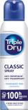 Triple Dry Men | Fragrance-Free Anti-Perspirant Roll On 50ml | 100-Hour Protection Against Excessive Sweating | Fights Odour | Triple Active Formula | Clinically Proven | Male