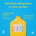 Wild - Pack of 3 Mini Deodorants - Natural Ingredients & Aluminium Free - Long Lasting Protection - Great for Holiday & Travel - Plastic Free - Vegan & Eco-Friendly - Trial Size