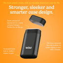 Wild - Mens Natural Refillable Deodorant Starter Kit - Black Case with Fresh Cotton & Sea Salt, Ocean Mist & Thunderstorm Scents - Long Lasting Protection - Aluminium Free - Vegan & Eco-Friendly