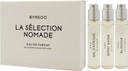 La Selection Nomade Set by Byredo for Unisex - 3 Pc Mini Gift Set 0.4oz Bal D Afrique EDP Spray, 0.4oz Blanche EDP Spray, 0.4oz Gypsy EDP Spray
