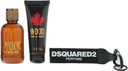 Dsquared2 Wood 3 Piece Gift Set: Eau de Toilette 100ml - Shower Gel 100ml - Key
