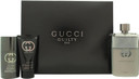 Gucci Guilty Eau Pour Homme 90ml Eau De Toilette 50ml Shower Gel and 75ml Deodorant Men's Set