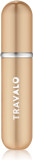 Travalo - Classic Refillable Perfume Spray - Revamped refill system - High-Tech Aviation Material - Air Travel Explosive Free Perfume Atomizer - Glass free- Gold - Unisex - 0.13oz,m