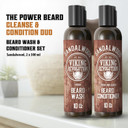 Viking Revolution - Beard Shampoo And Conditioner - Natural Beard Wash & Beard Conditioner With Argan & Jojoba Oils - Softens & Strengthens - Gifts For Men - Sandalwood - 2 x 150 ml Viking Revolution - Beard Shampoo And Conditioner - Natural Beard Wash & Beard Conditioner With Argan & Jojoba Oils - Softens & Strengthens - Gifts For Men - Sandalwood - 2 x 150 ml