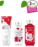 Bath & Body Works Signature Collection " Japanese Cherry Blossom" Gift Set ~ Body Cream ~ Shower Gel & Body Lotion ~