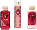 Bath and Body Works Winter Candy Apple Shower Gel, Body Lotion, Fine Fragrance Mist Daily Trio Gift Set 2018