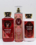 Bath and Body Works Winter Candy Apple Shower Gel, Body Lotion, Fine Fragrance Mist Daily Trio Gift Set 2018