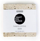 I WANT YOU NAKED NAKED SOAPSTONE SQUARE|Soap Stone Travertine - Square, 240 g