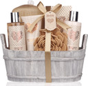 Spa Gift Basket – Bath and Body Set with Vanilla Fragrance by Lovestee - Bath Gift Basket Includes Shower Gel Body Lotion Hand Lotion Bath Salt Eva Sponge and a Bath Puff Spa Gift Basket – Bath and Body Set with Vanilla Fragrance by Lovestee - Bath Gift Basket Includes Shower Gel Body Lotion Hand Lotion Bath Salt Eva Sponge and a Bath Puff
