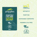 Australian Tea Tree Soap Bar, Purifying, Natural, Vegan, Cruelty Free, Paraben and SLS Free, Cleansing, 90 g (Pack of 2) Australian Tea Tree Soap Bar, Purifying, Natural, Vegan, Cruelty Free, Paraben and SLS Free, Cleansing, 90 g (Pack of 2)