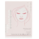 Rodial Pink Diamond Lifting Face Sheet Mask (4 Sachets), Diamond Powder, Vitamine C, Skin Tightener St, Deeply Moisturising Sheet Mask, Even Skin Tone, Sheet Mask For Wrinkles And Lines4 Sachets