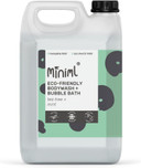 Miniml All Natural Body Wash and Bubble Bath - 500ml Moisturising Coconut Skin Eco Shower Gel Bath Soak - Vegan Friendly High Foam