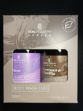 Skin Academy London Body Wash Twin Pack - Rose + Coconut & Vanilla
