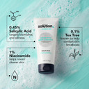 The Solution Salicylic Acid Clear Skin Body Cleanser (200ml). Back Acne Treatment with Tea Tree, Daily Blemish Control Cleanser for Body, Pore minimiser, Vegan & Cruelty Free Salicylic Acid Shower Gel