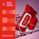 Proshine Body Oil Stick + Scrub Towel Gift Box - High Shine Solid Body Oil with Soy Wax, Shea & Mango Butter Bar - Moisturising Body Care for All Skin Types