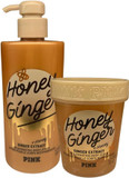 Victoria's Secret Honey and Ginger 2 Pack Body Lotion 450ml Body Scrub 300ml
