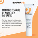 Blephagel Daily Eyelid Cleansing Gel | Gentle Cleanser to Refresh and Soothe Sensitive Eyelids | Preservative-Free and Hypoallergenic Formula | Pack of 3 x 30g Tube