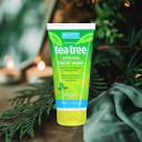 Beauty Formulas Tea Tree Face Wash - Salicylic Acid & Exfoliating Deep Cleansing Foaming Face Cleanser for All Skin Types - Face Exfoliator, Facial Cleanser for Teen, Women, Men, 3 pack+Cheeroo Magnet