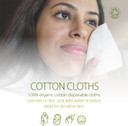 Simply Gentle Organic Dry Wipes/Cotton Cloths Perfect for Sensitive Skin - Pure Cotton Cloths for Newborn Baby - Free from Odours Parabens & Alcohol - Multi-Purpose - Disposable Cloth - 50 Pieces Simply Gentle Organic Dry Wipes/Cotton Cloths Perfect for Sensitive Skin - Pure Cotton Cloths for Newborn Baby - Free from Odours Parabens & Alcohol - Multi-Purpose - Disposable Cloth - 50 Pieces