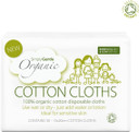 Simply Gentle Organic Dry Wipes/Cotton Cloths Perfect for Sensitive Skin - Pure Cotton Cloths for Newborn Baby - Free from Odours Parabens & Alcohol - Multi-Purpose - Disposable Cloth - 50 (Pack of 3)