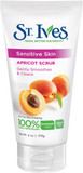St. Ives Swiss Formula Apricot Scrub, Gentle, Sensitive Skin, 6-Ounce Tubes (3 Pack)