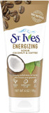 St. Ives Rise and Energize Face Scrub Deep Exfoliating Scrub Coconut and Coffee Dermatologist-Tested, 100% Natural Exfoliants Face Wash 6 oz / 170gm 6 Count